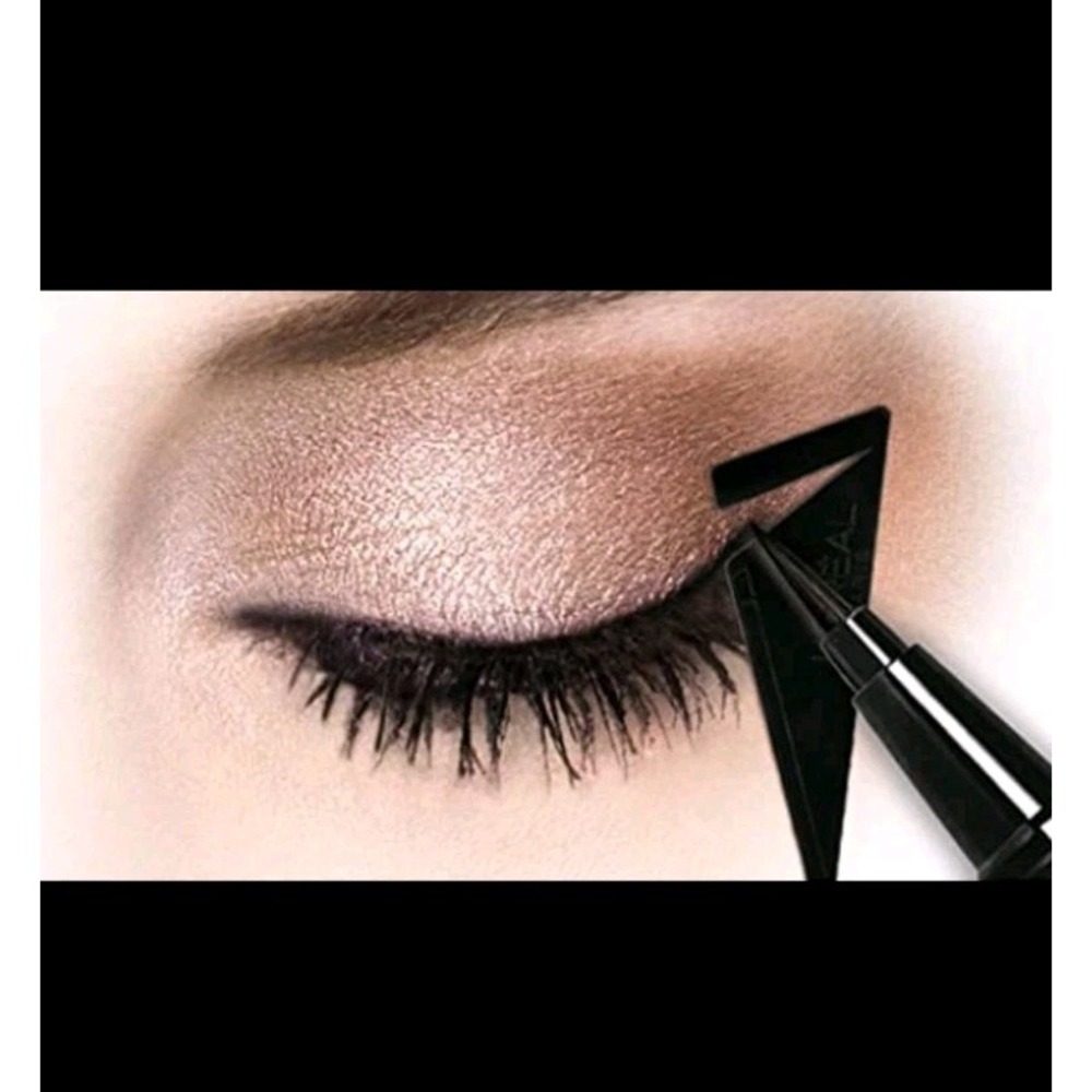 L'Oréal Flash Cat Eye Infallible Limited Edition Rare Cat Ears Stencil Set-Black - Picture 6 of 6